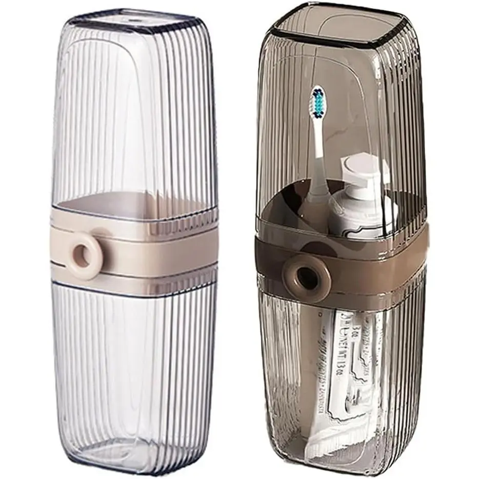 1 PCS Foldable Plastic Compact Travel Wash Cup - Multifunctional Portable Mouthwash Cup, Toothbrush Holder, Toothpaste Holder, Bathroom Accessory, Lightweight Space-saving Home Supply for Travel, Camping, Household Use