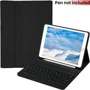 Keyboard Case for iPad Pro 11/12.9 Inch, Tablet Protective Cover with Pen Holder, Tablet Accessories for iPad Air Pro, Tablet Casing