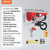 1320 lbs - 328 ft Wireless & 14 ft Wired Remote