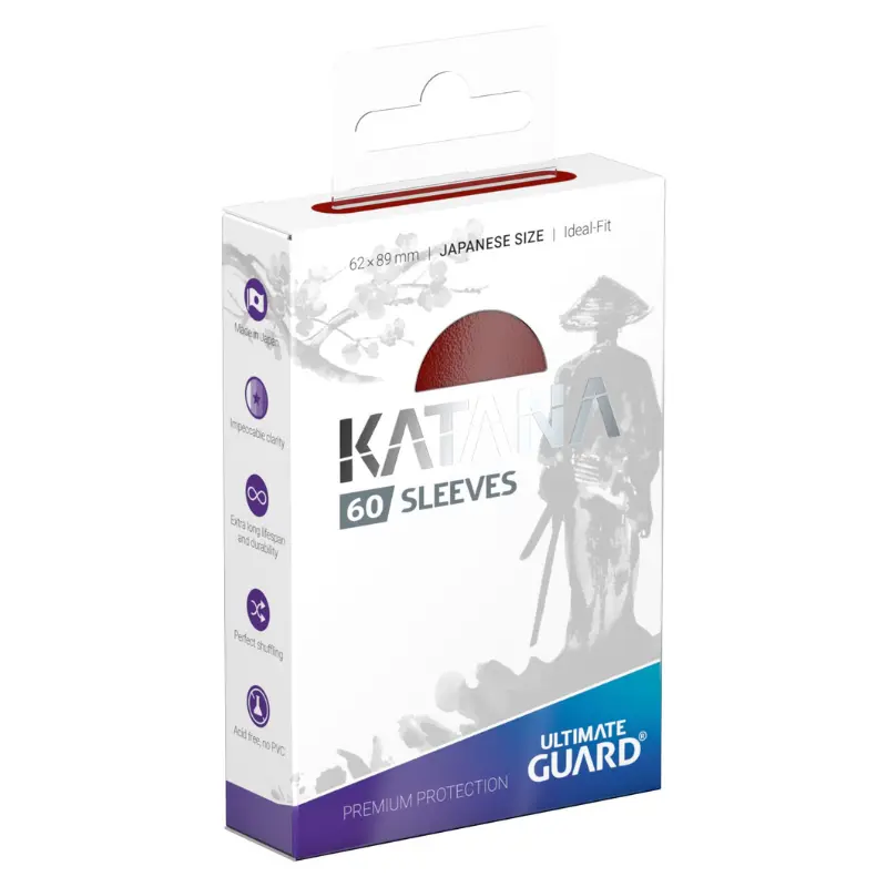 Ultimate Guard Katana Sleeves Japanese Size 60 Red: TCG Card Sleeves For  Yu-Gi-Oh! & Cardfight!! Vanguard - TikTok Shop