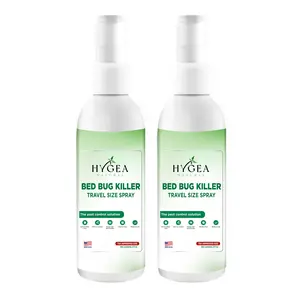 Hygea Natural Lice, Mite, and Bed Bug Natural Travel Spray- TSA Approved 3 oz Size Bottles, Child & Pet friendly, Stain & Odor Free, For Hotels, Suitcase, Backpack, Shoes, Bed Bug Spray (2 Pack)