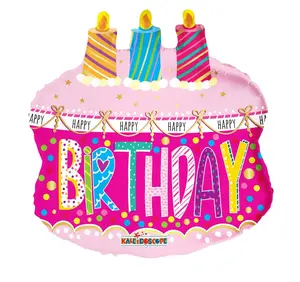 20" Happy Birthday Cake With Candles - (Single Pack). 16175-20