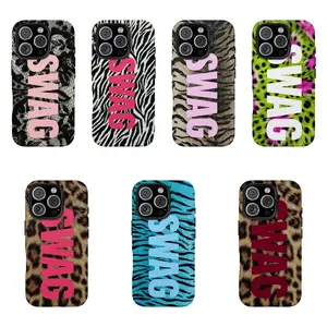 SWAG Combo Phone Case, Vibes Colorful, For iPhone 17Promax Pro Air 16 Plus 15 14 13 12 11 and SSGalaxy S22 S23 S24 S25 S26 Shockproof Protective Cover Best Gifts of Christmas Halloween Birthday Valentine