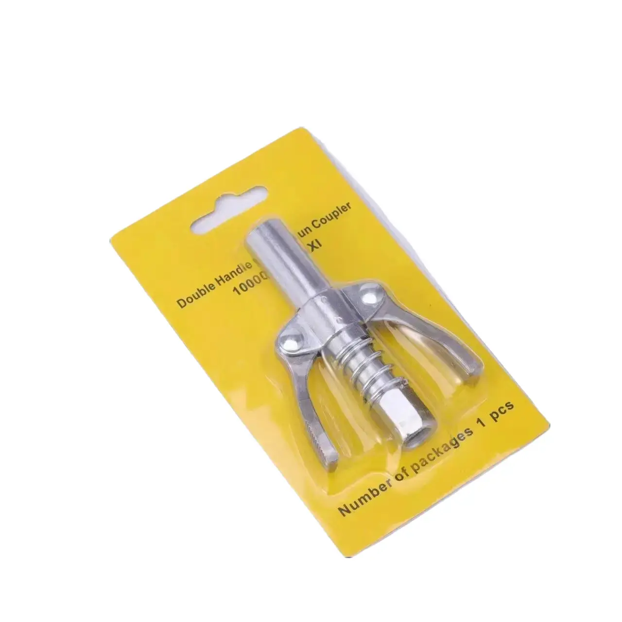 Lubricating Grease Machine Coupling Adapter, Mechanic Tool with Strong Lock Mechanism, 10000 PSI Quick Release Adapter, 1/8" NPT Fitting Versatile Compatibility, Secure Connections, Easy Operation for Commercial & Industrial Use