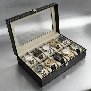 High-End Watch Storage Box, Collectible Display Case, Flip Cover Jewelry Organizer, Multifunctional Bracelet Holder, Elegant Gift
