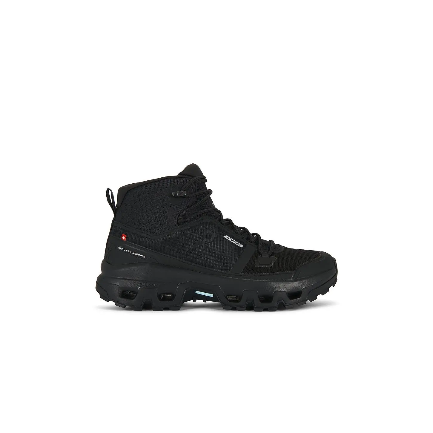 On Cloudrock Mid Wp in Black & Black On Cloudrock Mid Wp in Black & Black