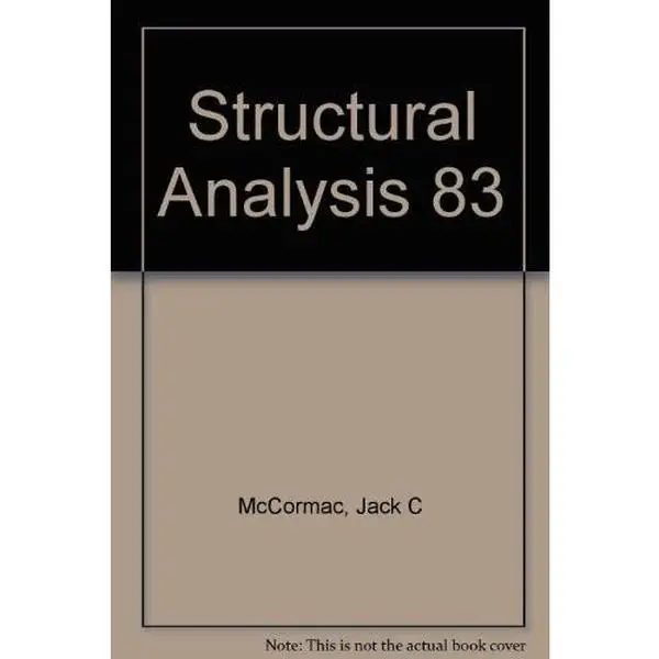 USED Book - Structural Analysis by Jack C. McCormac (Hardcover) - english