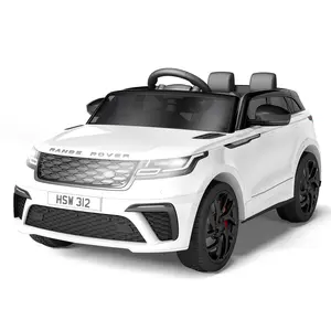 Gaomon Licensed White Land Rover Kids Electric Ride On Truck - Remote Control, Rocking Mode, Mp3 Player, Safety Belt, Authentic Look, Abs Body, Motor Skills Development for 37+ Months
