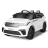 Gaomon Licensed White Land Rover Kids Electric Ride-On Truck - Ride On Car, Bluetooth RC, Rocking Mode, MP3 Player with Aux/Bluetooth, Safety Belt, Authentic Look, ABS Body, Emergency Brake, Motor Skills Development, 3-4 Years, Birthday Gift Option