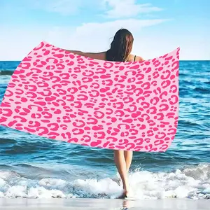 Leopard Print Beach Towel, High Absorbency Microfiber Towel, Super Soft Oversized Towel, Travel Essential Gift, Multiple Sizes Available