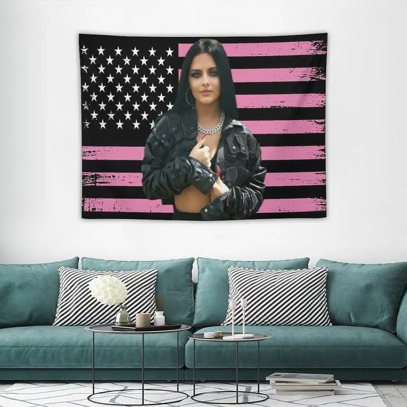 Jessie Murph Print Synthetic Polyester Tapestry - Home Decor Wall Hanging, Decoration Items, Room Accessories for Bedroom, Dormitory, Ideal Pink Gift for Fans