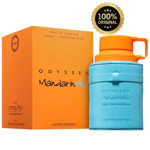 Armaf Odyssey Mandarin Sky Limited Edition Men's Perfume Eau de Parfum Spray Woody Citrus Fragrance Aromatic Citrusy Fragrance