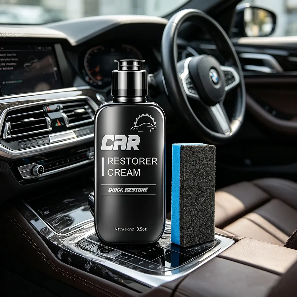 Car Interior Protectant & Coating, Anti-Dust UV Shield for Dashboard, Leather & Vinyl, Restores Matte Finish, Prevents Fading & Cracking, Post-4th of July Auto Detailing 2026, Summer Plastic & Seat Care, Non-Greasy Formula