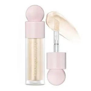 GECOMO Liquid Contour Beauty Wand Face Highlighter Bronzer Makeup Stick, Dewy Finish, Moisturizing Silky Smooth Texture 0.25 Oz/ 7.5ml - 01 MOONLIGHT Hydrate Gift
