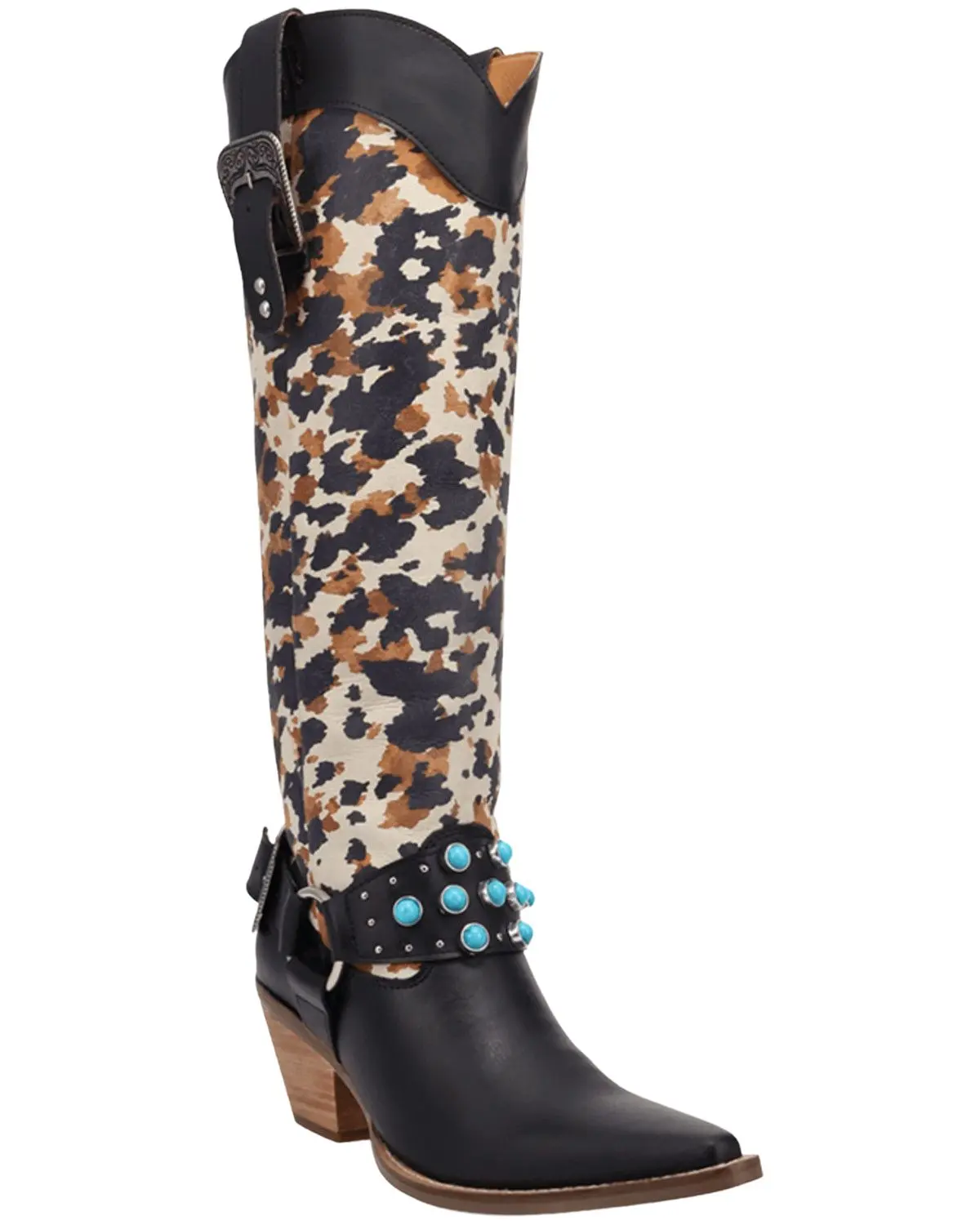 Dingo Women's Women'S City Slicker Tall Western Boot Snip Toe - Di2491-Black