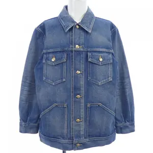 Pre-owned Celine Denim Small Leather Goods Jacket