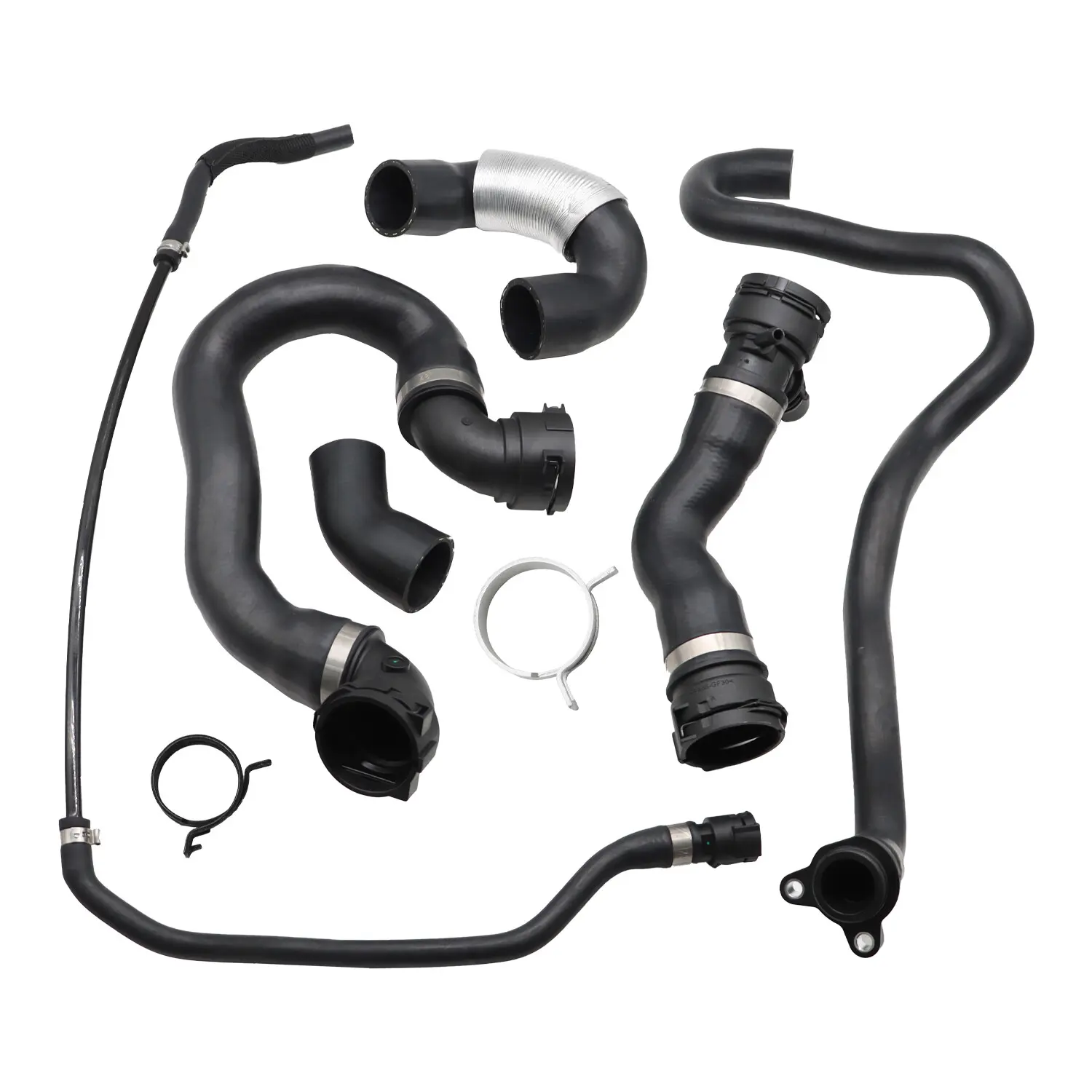 6-Pcs Radiator Coolant Water Hose Kit, Engine Coolant System Hose for BMW 135i, 335i, 335xi (07-10), Radiator Hose