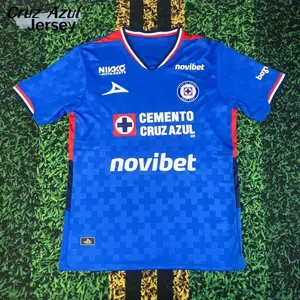 2526 Mexico League Cruz Azul Home Away Black Short Sleeve Top Jerseys LIGAMX Fan Edition