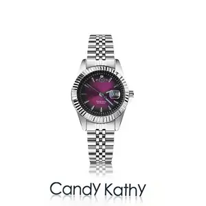 Timeless Elegance: Women's Luxury Quartz Watch — Purple Dial, Stainless Steel Band, Water-Resistant. An Ideal Choice for Gifting or Daily Wear.