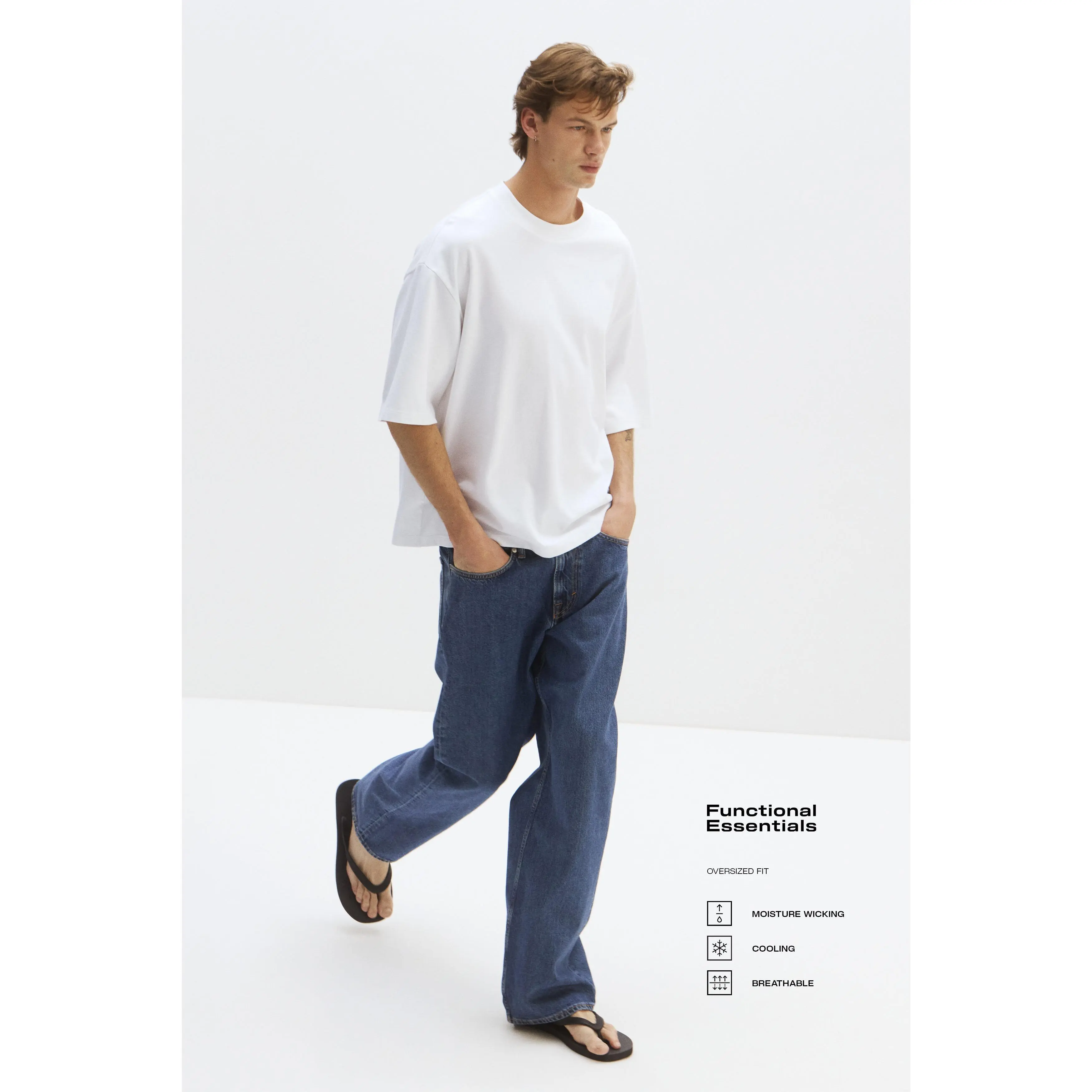 H&M Cooling Oversized Fit T-shirt
