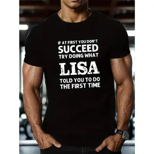 Lisa Men's Short Sleeve T-Shirt Summer Top