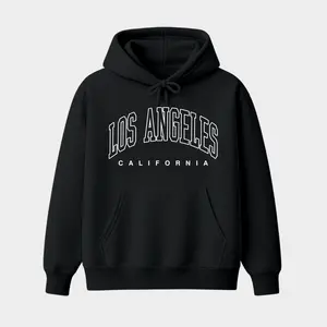 Los Angeles California Hoodie, Vintage College Style Graphic Pullover, Casual Streetwear Hoodie, Unisex Travel Outfit Top