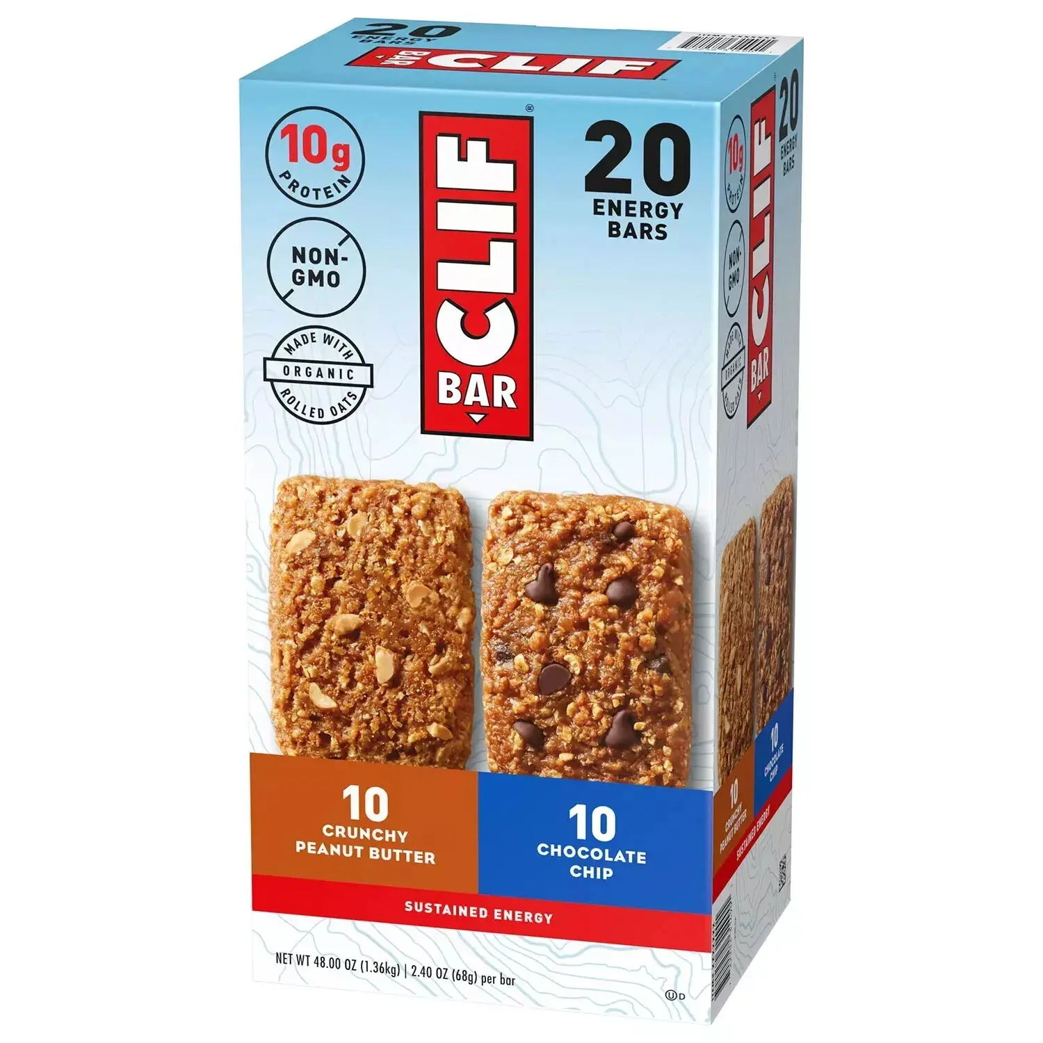Clif Bar Variety Pack 2.4oz, 20ct.