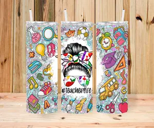 Teacher life-science skinny tumbler 20 fl oz Beverage Bottle