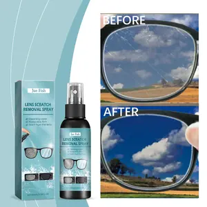 Jue Fish Lens Scratch Remover Spray for Camera & Smartphone - Sodium Hydroxide & EDTA Formula for Quick Stain Removal & Clarity Restoration
