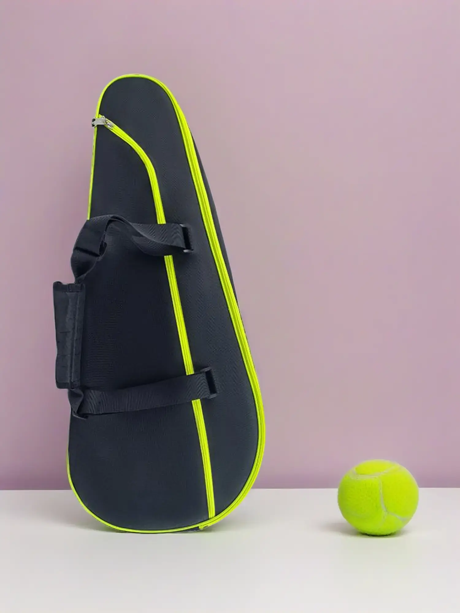 Jusenda Racquet Bag for Sports Enthusiasts, Large Capacity Polyester Shoulder Bag with Separate Shoe Compartment for Tennis, Badminton & Squash, 45L & Above, Adults, Sponge, Carry Handle