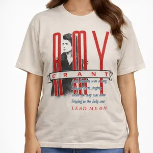 Amy Grant Vintage Shirt 80s Lead Me On World Tour Concert Tee Retro Rare Music Fan Gift