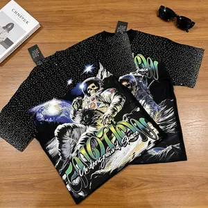 Mixed Emotion Mens Diamond Angel Print T Shirt Summer Streetwear Top Round Neck Short Sleeve Graphic Tee TikTok Viral Trend Y2K Aesthetic Hip Hop Urban Street Outfit Oversized Unisex Casual Summer Fashion Top