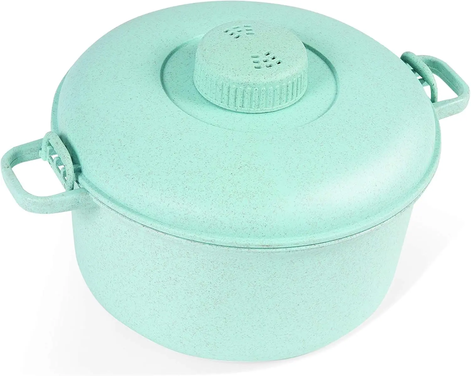 Eco Friendly Microwave Pressure Cooker - Easy Microwave Cooking, Easy & Fast Microwave Cookware for Rice, Chicken, Pasta and More - Non-Toxic & Biodegradable Material (Teal)