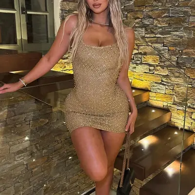 Victoria Secret Gold Dress - TikTok Shop