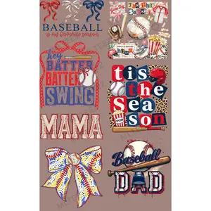 BASEBALL IS MY FAVORITE SEASON (1) PREMADE GANGSHEET - 22X36 DTF TRANSFERS - DIRECT TO FILM