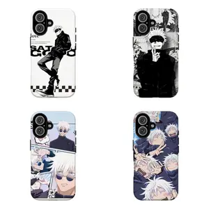 FL-JJK-Satoru Gojo Phone Case,Anime Fan Protective Cover For iPhone 11 12 13 14 15 16 17 Air Pro Max for Samsung S26 S25 S24 S23 S22 S21 Case,Gift for fans