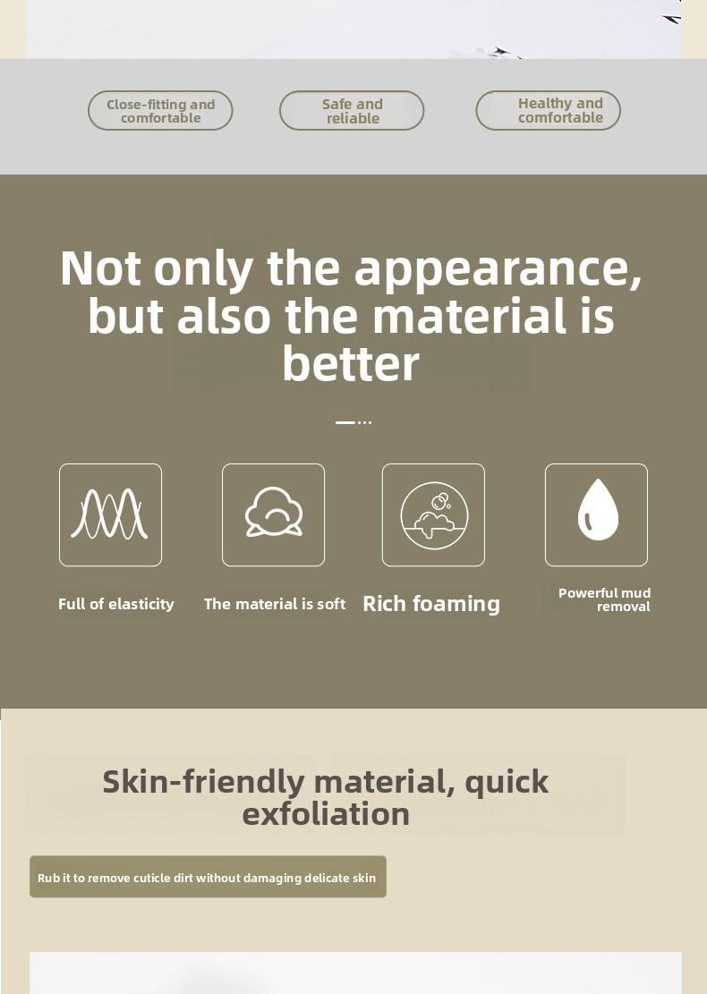 Authentic African Exfoliating Net Sponge, Your Ultimate Shower Back Scrubber, Gently Remove Dead Skin & Dirt, Reveal Silky Smooth Glowing Skin, Stretchable to 5ft for Full Body Cleanse, Viral Skincare Must-Have