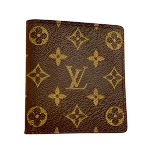 Pre-owned Louis Vuitton coated canvas Small Leather Goods Monogram Canvas Bi Fold Wallet CA1907 (FJ61427)