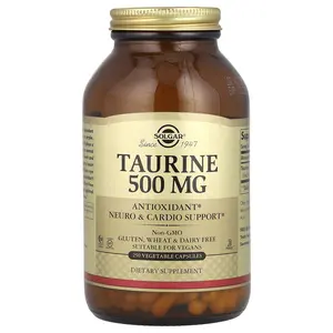 Solgar Taurine, 500 mg, 250 Vegetable Capsules