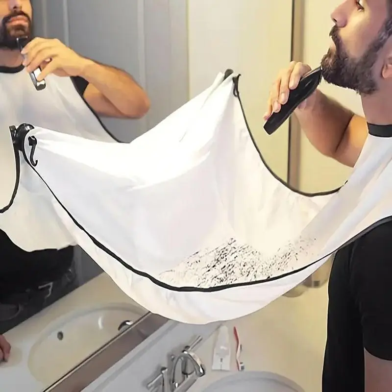 Portable Beard Shaving & Hair Trimming Apron, Beard Shaving Cloak, Professional Hair Styling Accessories for Barber Shop and Home, Beard Grooming, Beard Care Accessories