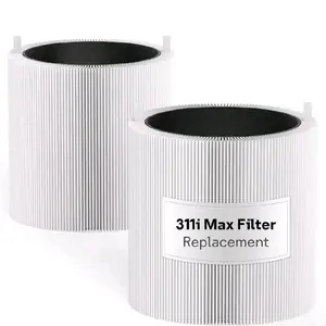 2 Pack Blue Pure 311i Max Replacement Filter Compatible with Blue Pure 311i Max Air Purifier, Activated Carbon Filter