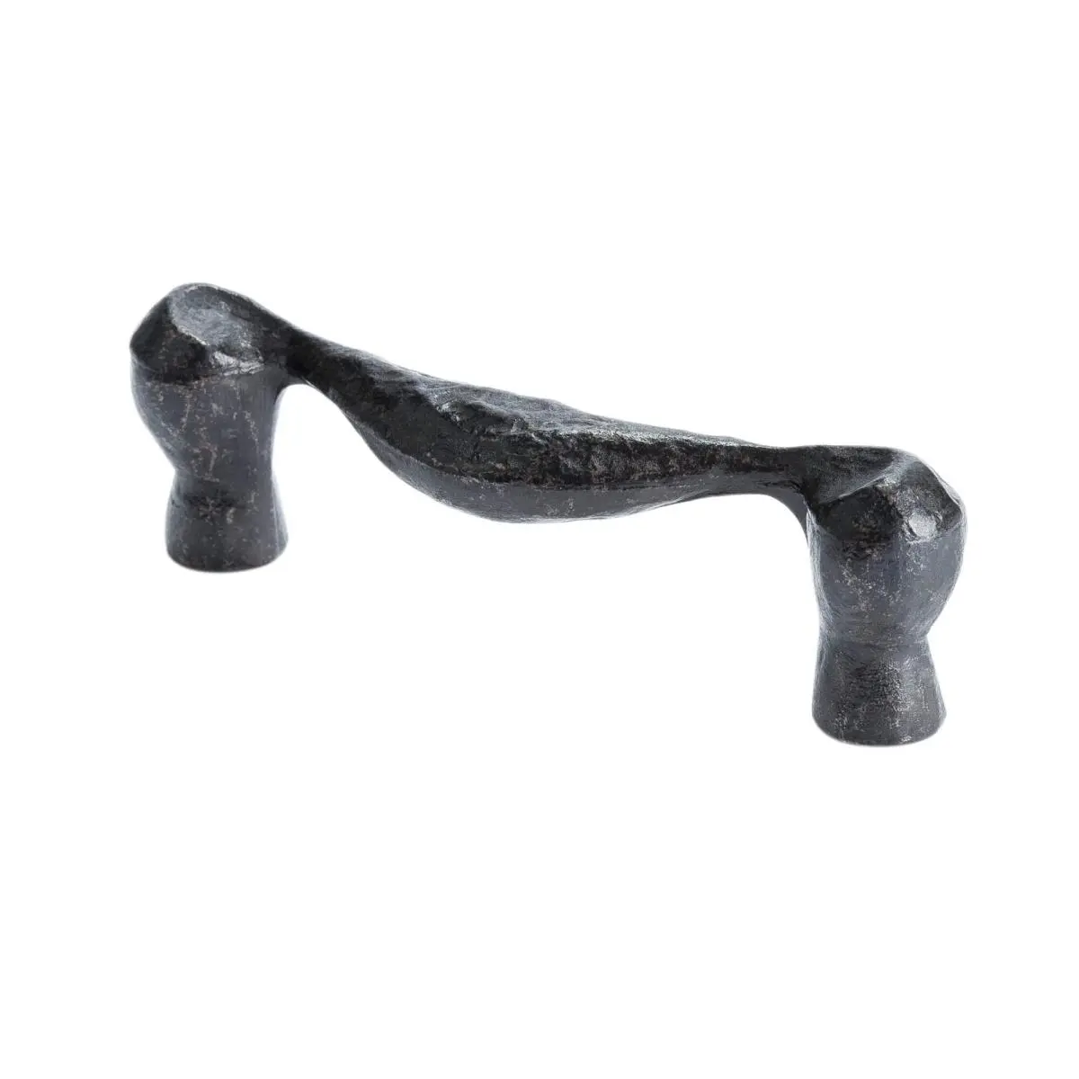 Craftsman 3 in. Antique Iron American Zinc Door Pull, Rustic Weathered Finish, Premium Door Hardware