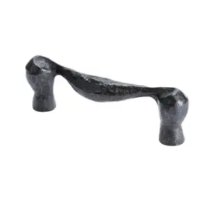 Craftsman 3 in. Antique Iron American Zinc Door Pull - Rustic Weathered Finish, Premium Door Hardware
