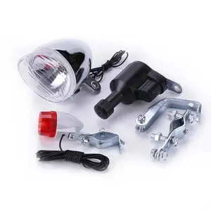 Bicycle Riding Generator Light Set Safety No Battery Required Headlight Rear Light
