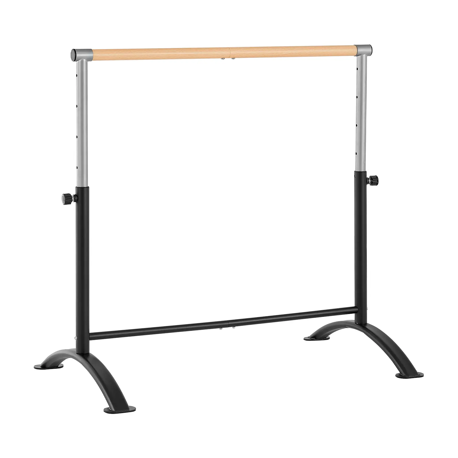 Ballet Barre, 4 Ft Barre Bar for Home, Freestanding Portable Ballet Stretching Dance Bars, Height Adjustable Anti-Wobble Fitness Gym Studio Equipment, for Pilates Balance Workout