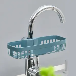 Home kitchen supplies and utensils, faucet storage rack, cabinet plastic sink drain rack, magic storage rack for home use