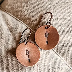 Copper Arrow Earrings