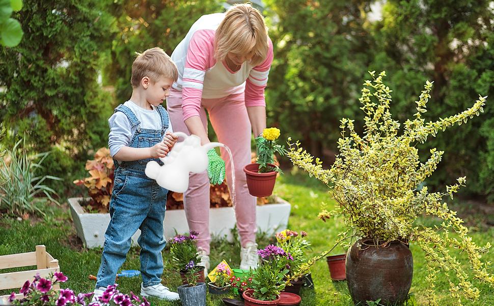 Cute White Unicorn Watering Can - Fun Indoor Plant Pitcher Gift for Kids & Plant Moms