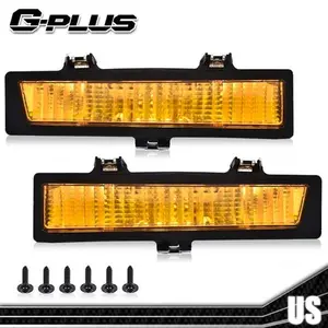 Fits For 1981-1988 Chevrolet Monte Carlo SS Amber Front Park & Turn Signal Light Side Lights
