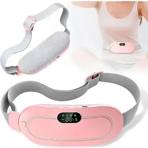 Heating Pads, Period Cramp Massager Portable Cordless Heating Pad with 3 Heat Levels and 4 Massage Modes for Back Pain Relief Menstrual Heating Pad